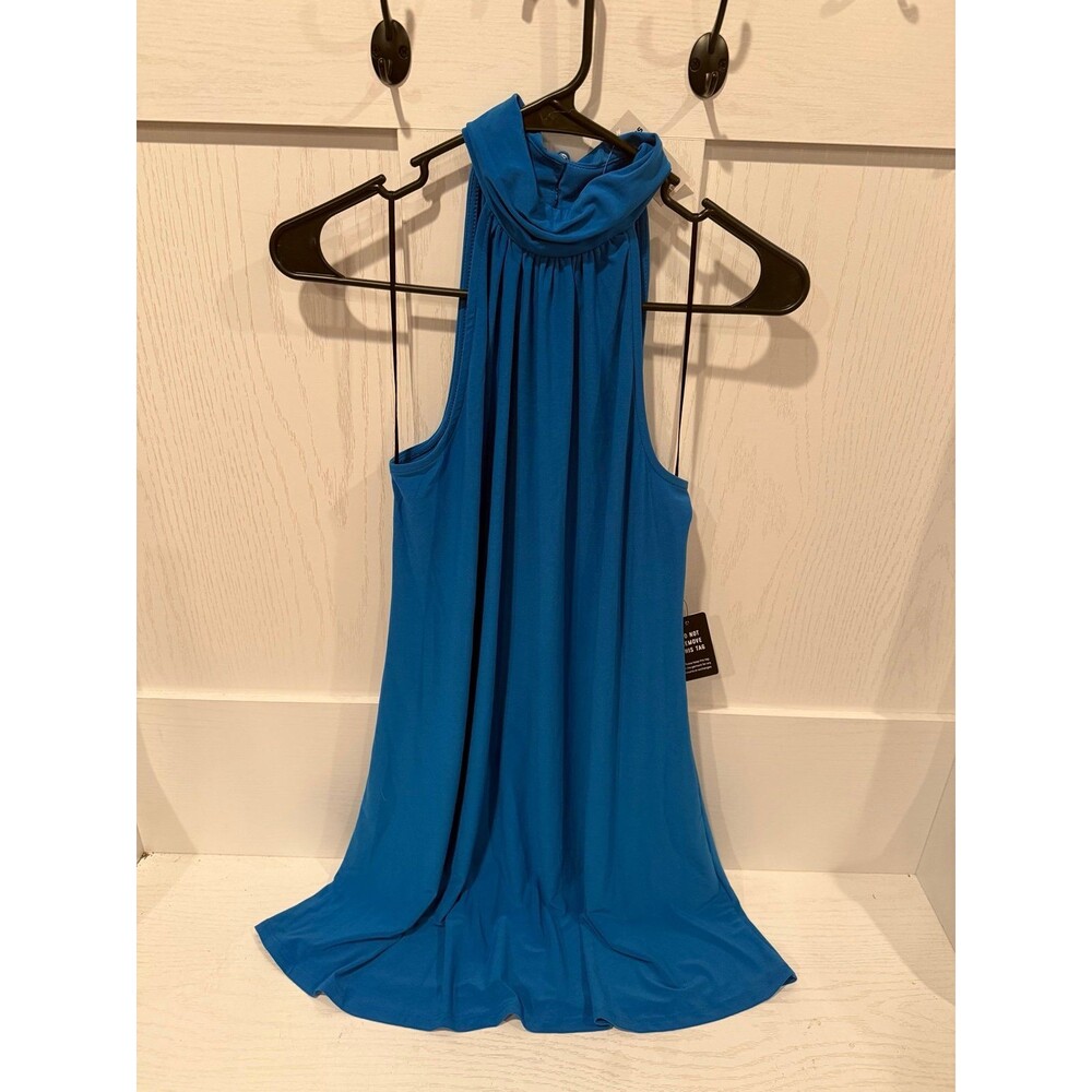 Express blue halter dress size medium NEW NWT